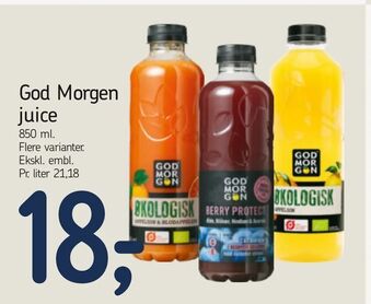 God Morgen juice
