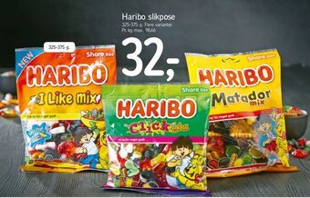 Føtex Haribo slikpose tilbud
