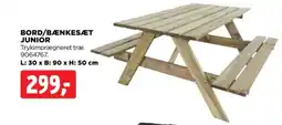 jem & fix BORD/BÆNKESÆT JUNIOR tilbud