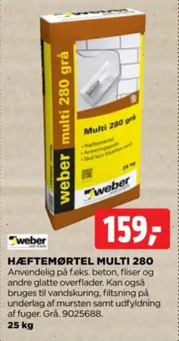 jem & fix HÆFTEMØRTEL MULTI 280 tilbud