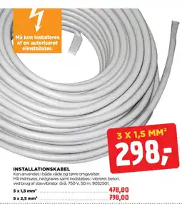 jem & fix INSTALLATIONSKABEL tilbud
