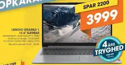Expert LENOVO IDEAPAD 1 15,6 BÆRBAR tilbud