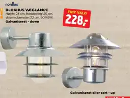 jem & fix BLOKHUS VÆGLAMPE tilbud