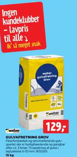 jem & fix GULVAFRETNING GROV tilbud