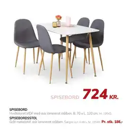 Daells Bolighus SPISEBORDSSTOL tilbud