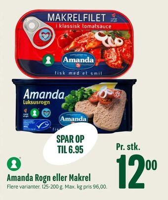 Min Købmand Amanda Rogn eller Makrel tilbud