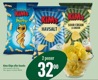 Min Købmand Kims Chips eller Snacks tilbud