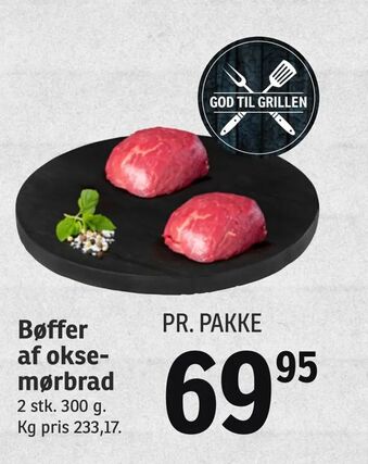 SPAR Bøffer af oksemørbrad tilbud
