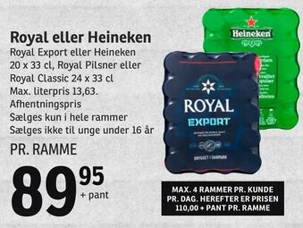 SPAR Royal eller Heineken tilbud