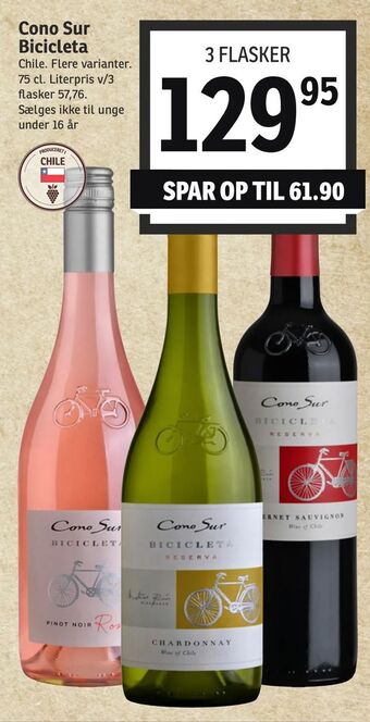 SPAR Cono Sur Bicicleta tilbud