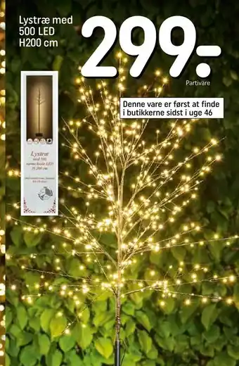 REMA 1000 Lystræ med 500 LED H200 cm tilbud