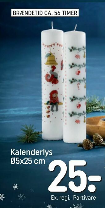 REMA 1000 Kalenderlys Ø5x25 cm tilbud