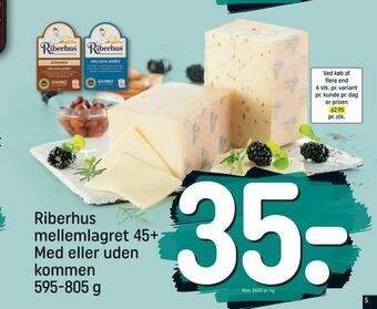 REMA 1000 Riberhus mellemlagret 45+ Med eller uden kommen tilbud