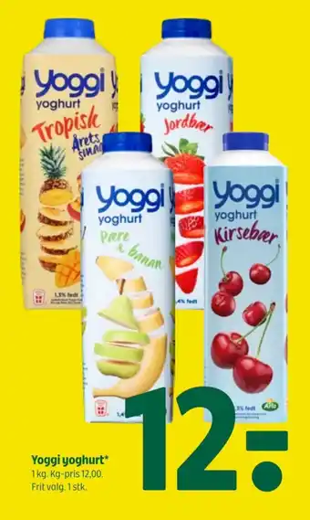 Coop 365 Yoggi yoghurt tilbud