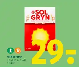 Coop 365 OTA solgryn tilbud