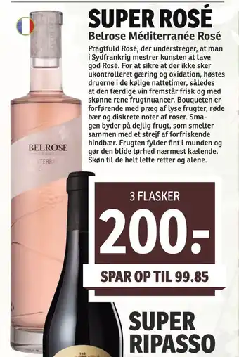 SPAR Super rosé Belrose Méditerranée Rosé tilbud
