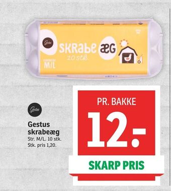 SPAR Gestus skrabeæg tilbud