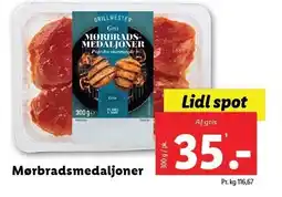 Lidl GRILLMESTER Mørbradsmedaljoner tilbud