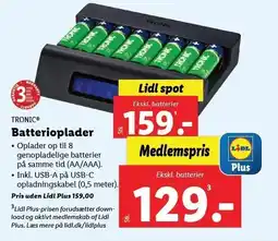 Lidl TRONIC Batterioplader tilbud
