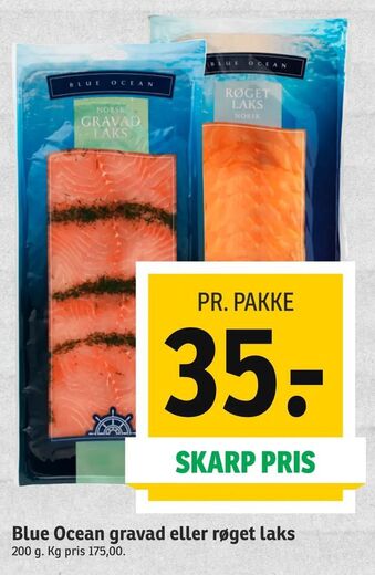 SPAR Blue Ocean gravad eller røget laks tilbud