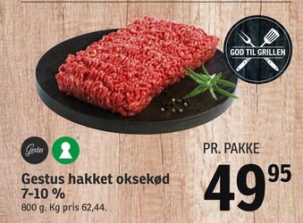 SPAR Gestus hakket oksekød 7-10 % tilbud