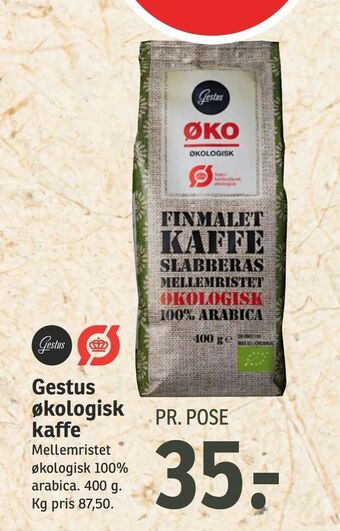 SPAR Gestus økologisk kaffe tilbud