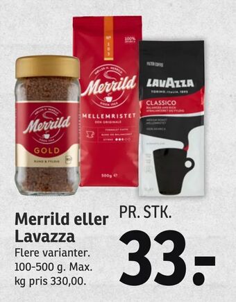SPAR Merrild eller Lavazza tilbud