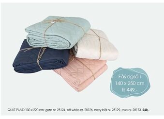 Daells Bolighus Quilt plaid tilbud
