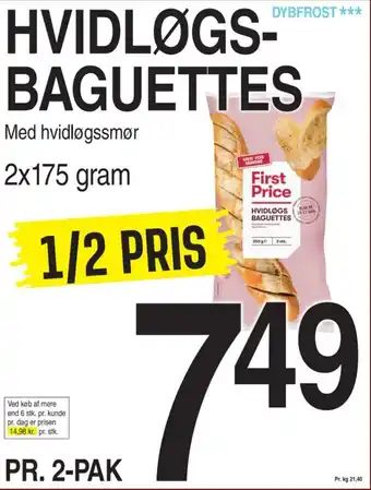 ABC Lavpris HVIDLØGS- BAGUETTES tilbud