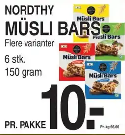 ABC Lavpris NORDTHY MÜSLI BARS tilbud