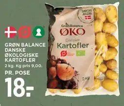 MENY GRØN BALANCE DANSKE ØKOLOGISKE KARTOFLER tilbud