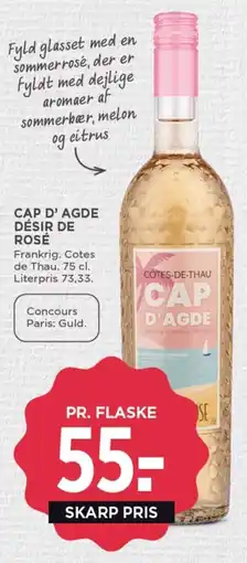 MENY CAP D' AGDE DÉSIR DE ROSÉ tilbud