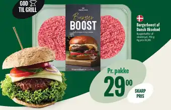 Min Købmand Burgerboost af Dansk Oksekød tilbud