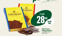 Min Købmand Galle & Jessen Pålægschokolade tilbud