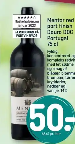 Mentor red port finish Douro DOC Portugal 75 cl
