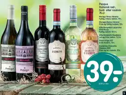 REMA 1000 Pasqua Italiensk rød-, hvid- eller rosévin 75 cl tilbud