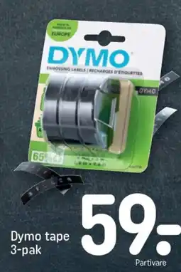 Dymo tape 3-pak
