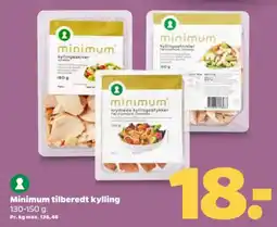 Netto Minimum tilberedt kylling tilbud