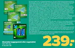 Netto Nicorette tyggegummi eller sugetablet tilbud