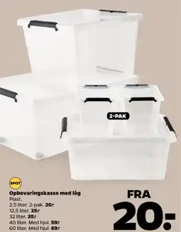 Netto Opbevaringskasse med låg tilbud