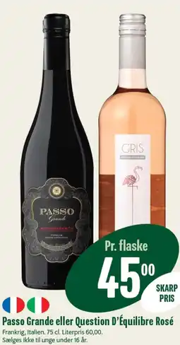 Min Købmand Passo Grande eller Question D'Équilibre Rosé tilbud