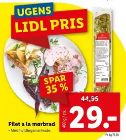 Lidl Filet a la mørbrad tilbud