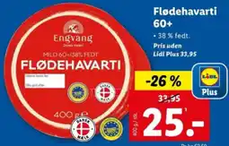Lidl Flødehavarti 60+ tilbud