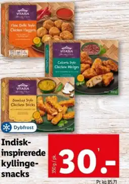 Lidl Indisk- inspirerede kyllinge- snacks tilbud