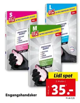Lidl Engangshandsker tilbud