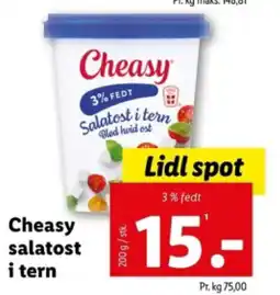 Lidl Cheasy salatost i tern tilbud