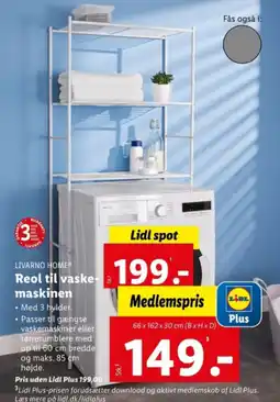 Reol til vaske maskinen
