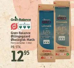 SPAR Grøn Balance Øllingegaard Økologisk Mælk tilbud