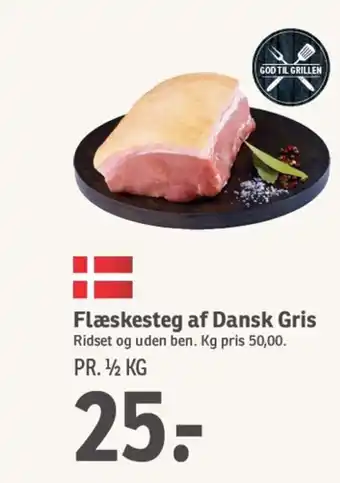 SPAR Flæskesteg af Dansk Gris tilbud