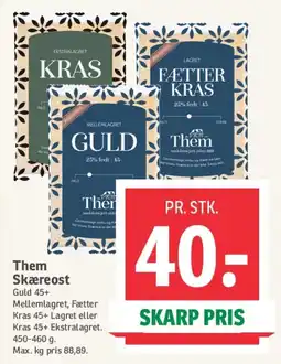 SPAR Them Skæreost tilbud